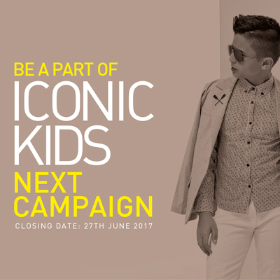 Be a part of the new ICONIC KIDS campaign 